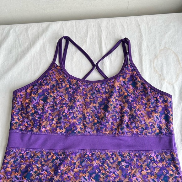 Gaiam Purple Digi Camo Tank Athletic Dress - Picture 9 of 16